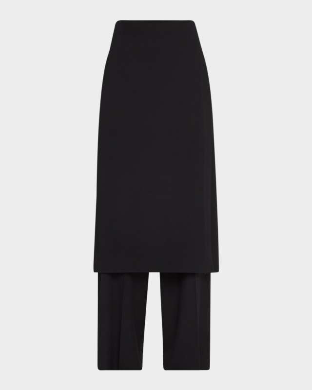 Hybrid Baggy Wool-Blend Pants
